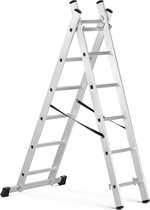 MSW Ladder Aluminium met wielfunctie - 243,2 cm