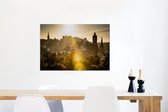 The Scottish Edinburgh at a sunset Canvas 60x40 cm - Tirage photo sur toile (Décoration murale salon / chambre) / Villes européennes Peintures sur toile