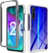 Voor Huawei Honor 20 / nova 5T Sterrenhemel Effen Kleur Serie Schokbestendig PC + TPU Beschermhoes (Wit)