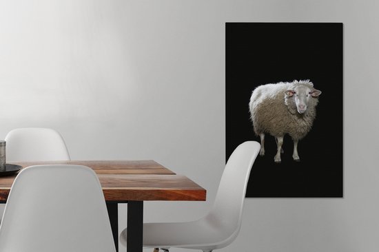 Mouton de Sardine sur toile de fond noir 2cm 60x90 cm - Tirage photo sur Toile (Décoration murale salon / chambre) / Peintures sur toile Animaux sauvages