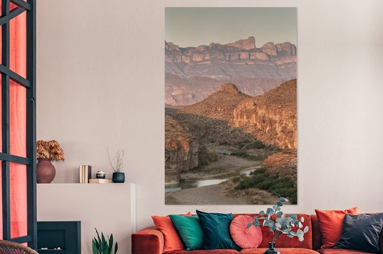 Parc national de Big Bend au Texas 120x180 cm - Tirage photo sur toile (Décoration murale salon / chambre) XXL / Groot format!