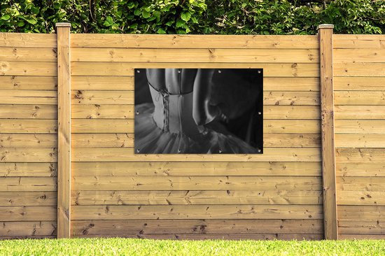 Affiche de jardin - Toile de jardin - Posters de jardin extérieur - Danseuse de ballet en tutu - 120x80 cm - Jardin