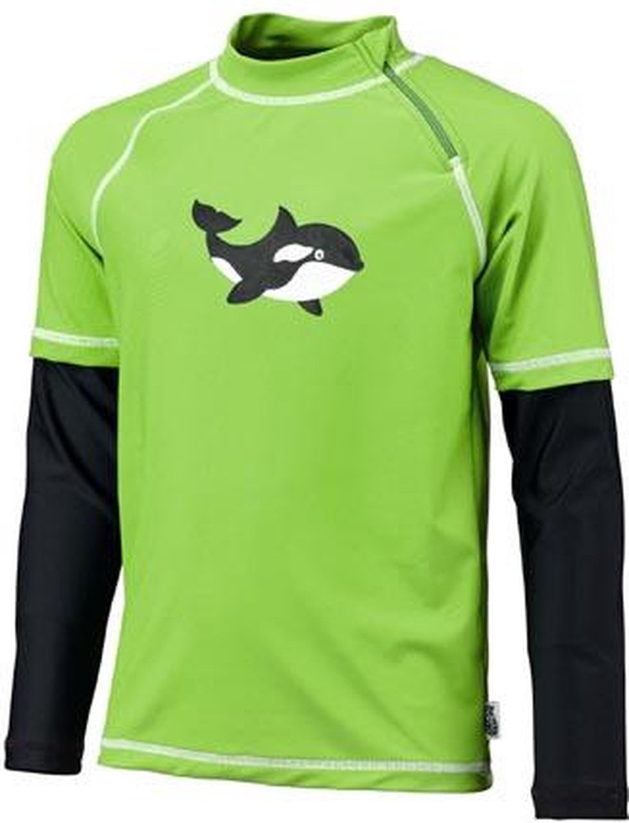 BECO-SEALIFE® Uv-shirt - Junior - Polyamide - Groen/zwart - Maat 140