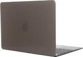 Apple MacBook 12 (2015-2017) Case - Mobigear - Glossy Serie - Hardcover - Grijs - Apple MacBook 12 (2015-2017) Cover