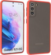 Hoesje Geschikt voor de Samsung Galaxy S21 Plus - Hard Case Backcover Telefoonhoesje - Rood