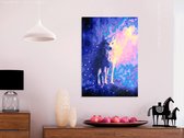 Doe-het-zelf op canvas schilderen - Wolf-40x60
