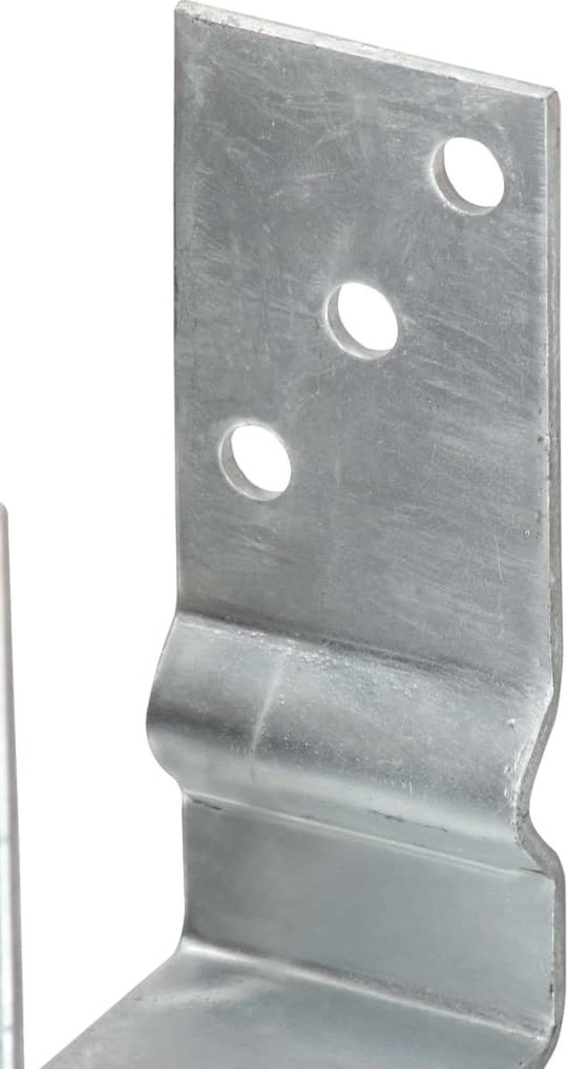 vidaXL - Grondankers - 12 - st - 8x6x15 - cm - gegalvaniseerd - staal - zilverkleurig