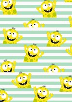 Cadeaupapier met Monsters Print Kids- Breedte 60 cm - 200m lang