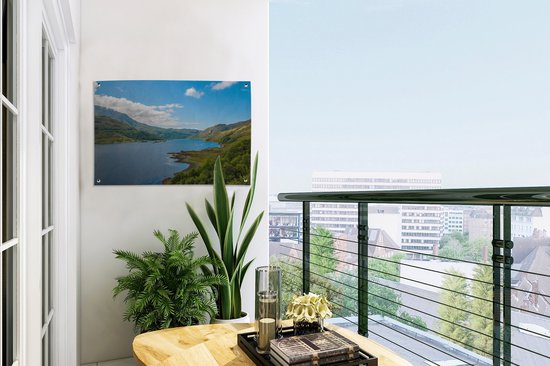 Paysage vallonné vert dans le parc national écossais Loch Lomond and the Trossachs Garden poster 60x40 cm - petit - Toile de jardin / Toile d'extérieur / Peintures pour l'extérieur (décoration de jardin)