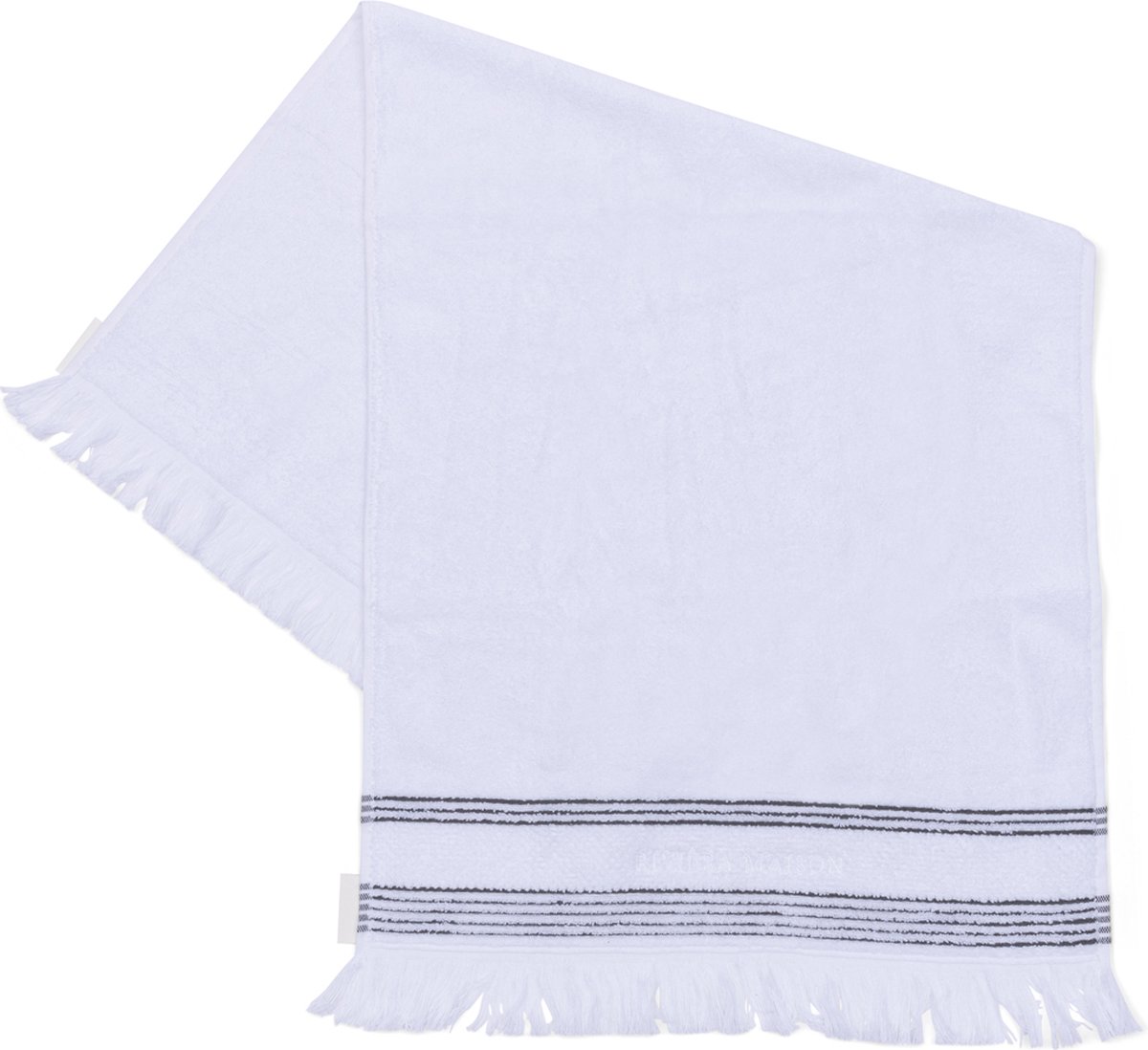 Riviera Maison Serene Towel white 100x50 - Katoen - Wit - 100.0x50.0x1.0 cm
