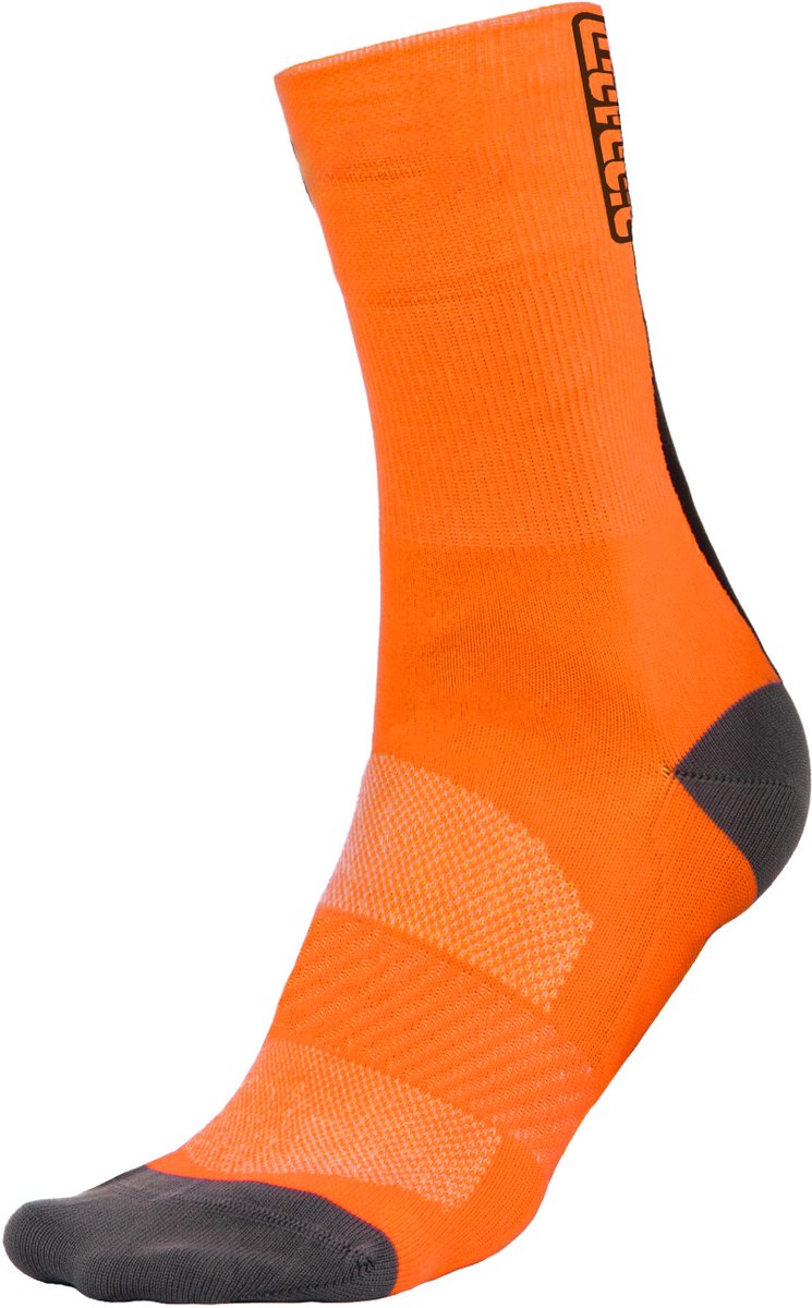 BIORACER Fietssokken - Fietskledij - Wielrennen - Oranje S