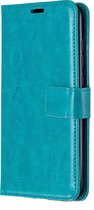 Mobigear Telefoonhoesje geschikt voor Xiaomi Mi 9 Lite Hoesje | Mobigear Wallet Bookcase Portemonnee | Pasjeshouder voor 3 Pasjes | Telefoonhoesje voor Pinpas / OV Kaart / Rijbewijs - Turquoise