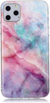 Apple iPhone 11 Pro Hoesje - Mobigear - Marble Serie - TPU Backcover - Roze - Hoesje Geschikt Voor Apple iPhone 11 Pro