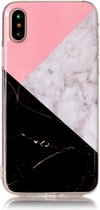 Apple iPhone XS Hoesje - Mobigear - Marble Serie - TPU Backcover - Tricolor - Hoesje Geschikt Voor Apple iPhone XS