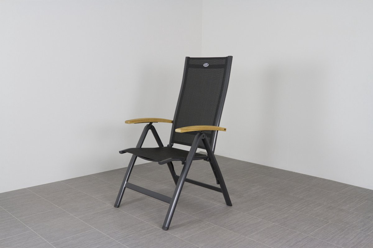 Hartman Chaise de jardin réglable Roma - Accoudoir en teck