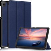 Tri-Fold Book Case Blauwe Hoes Geschikt voor Samsung Galaxy Tab A7 Lite