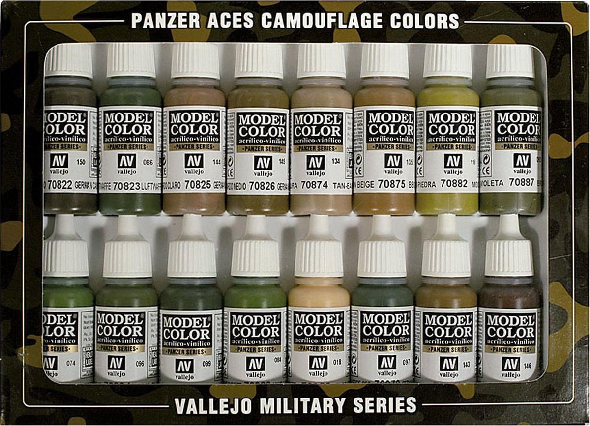 Vallejo Game Color Set 72290 Extra Opaque Colors (16)