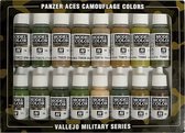 Modèle Color Panzer Aces Camouflage Colors - 16 couleurs - 17ml - 70179