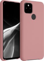 kwmobile telefoonhoesje voor Google Pixel 4a 5G - Hoesje met siliconen coating - Smartphone case in Rose Tan