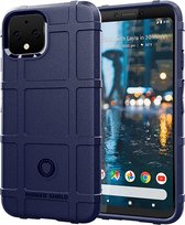 Mobigear Rugged Shield TPU Backcover voor de Google Pixel 4 - Blauw