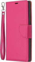 Samsung Galaxy Note 10 Plus Hoesje - Mobigear - Excellent Serie - Kunstlederen Bookcase - Roze - Hoesje Geschikt Voor Samsung Galaxy Note 10 Plus