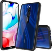 Xiaomi Redmi 8A Hoesje - Mobigear - Crystal Serie - Hard Kunststof Backcover - Transparant / Zwart - Hoesje Geschikt Voor Xiaomi Redmi 8A