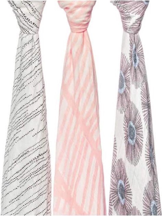 Aden + Anais 3pack Silky soft swaddles Island gateway