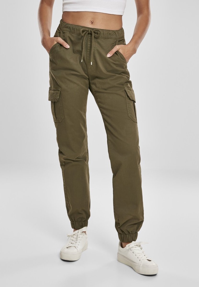 Urban Classics High Waist Jogging Cargobroek 5XL Groen