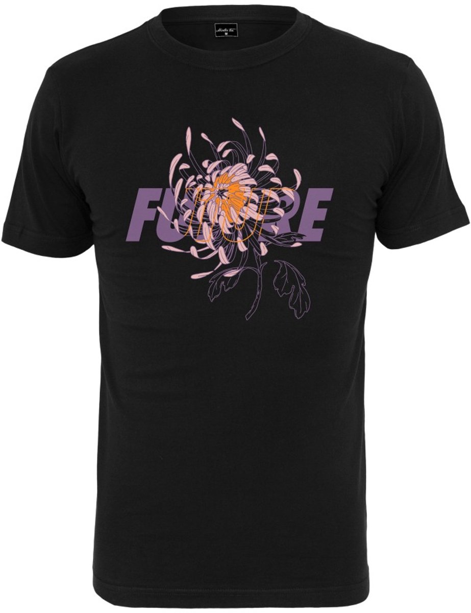 Mister Tee Heren Tshirt -S- Future Flower Zwart