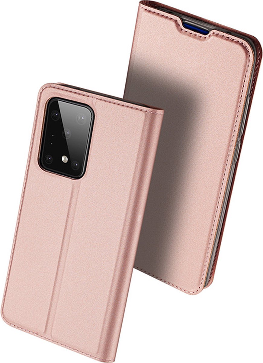 Dux Ducis - pro serie slim wallet hoes - Geschikt voor Samsung Galaxy S20 Ultra - Roze Goud