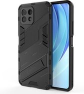 Voor Geschikt voor Xiaomi Mi 11 Lite Punk Armor 2 in 1 PC + TPU schokbestendig hoesje met onzichtbare houder (zwart)