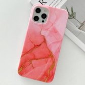 Golden Powder Dream Color Marble Pattern TPU beschermhoes voor iPhone 11 (rood)