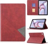 Voor Samsung Galaxy Tab A7 10.4 (2020) Rhombus Texture Horizontale Flip Magnetische Leren Case met Houder & Kaartsleuven (Rood)
