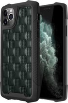 3D reliëf PU + pc + TPU skidproof schokbestendig hoesje voor iPhone 11 Pro (groen)