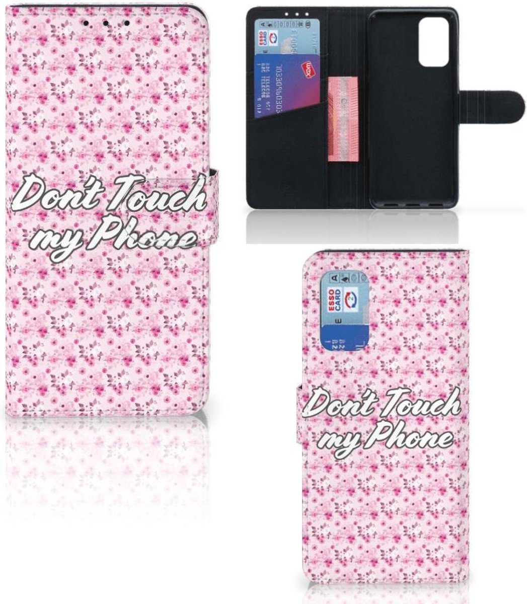 Samsung Galaxy A32 4G Portemonnee Hoesje Flowers Pink DTMP