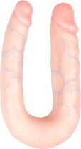 EasyToys Realistische Dubbele Dildo met Zuignap - 13,00 cm - Beige