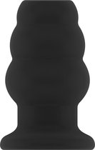 No.51 - Large Hollow Tunnel Butt Plug - 5 Inch - Black