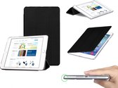Apple iPad Air 1 + Air 2 + Pro 9.7 + iPad 2017 / 2018 Siliconen Case met Smart Cover, hoes voor bescherming voor- en achterkant, 2 in 1 hoesje, zwart , merk i12Cover