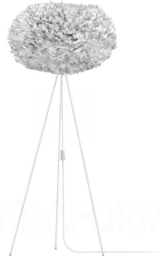 Umage EOS vloerlamp lichtgrijs - XL Ø 75 cm + Tripod wit