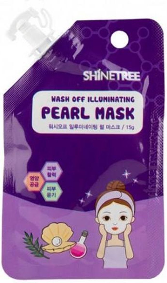 Masque illuminateur Shinetree Pearl Wash Off 15 ml | bol.com