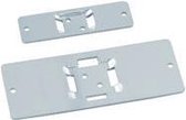 Hanger voor borden en lijsten, om vast te nagelen - aluminium - geanodiseerd 40 x 72 mm