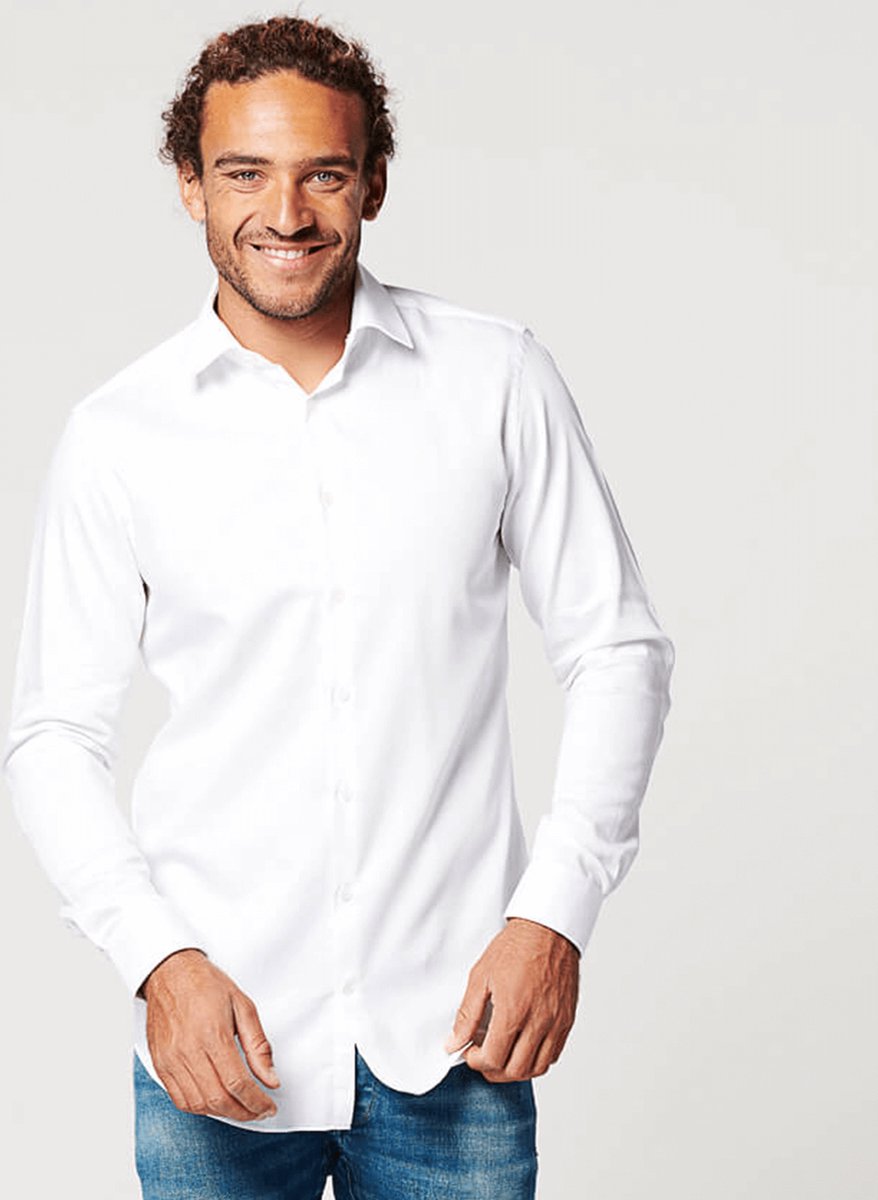 SKOT Fashion Duurzaam Overhemd Heren Circular White - Wit - Maat S