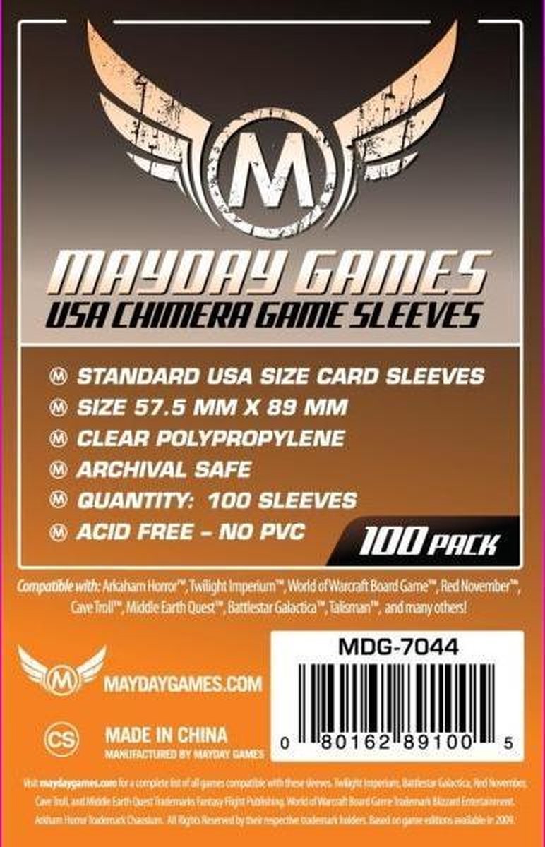 [Add-on] Standard Card Sleeves 100 per pack - 57.5 mm X 89 mm