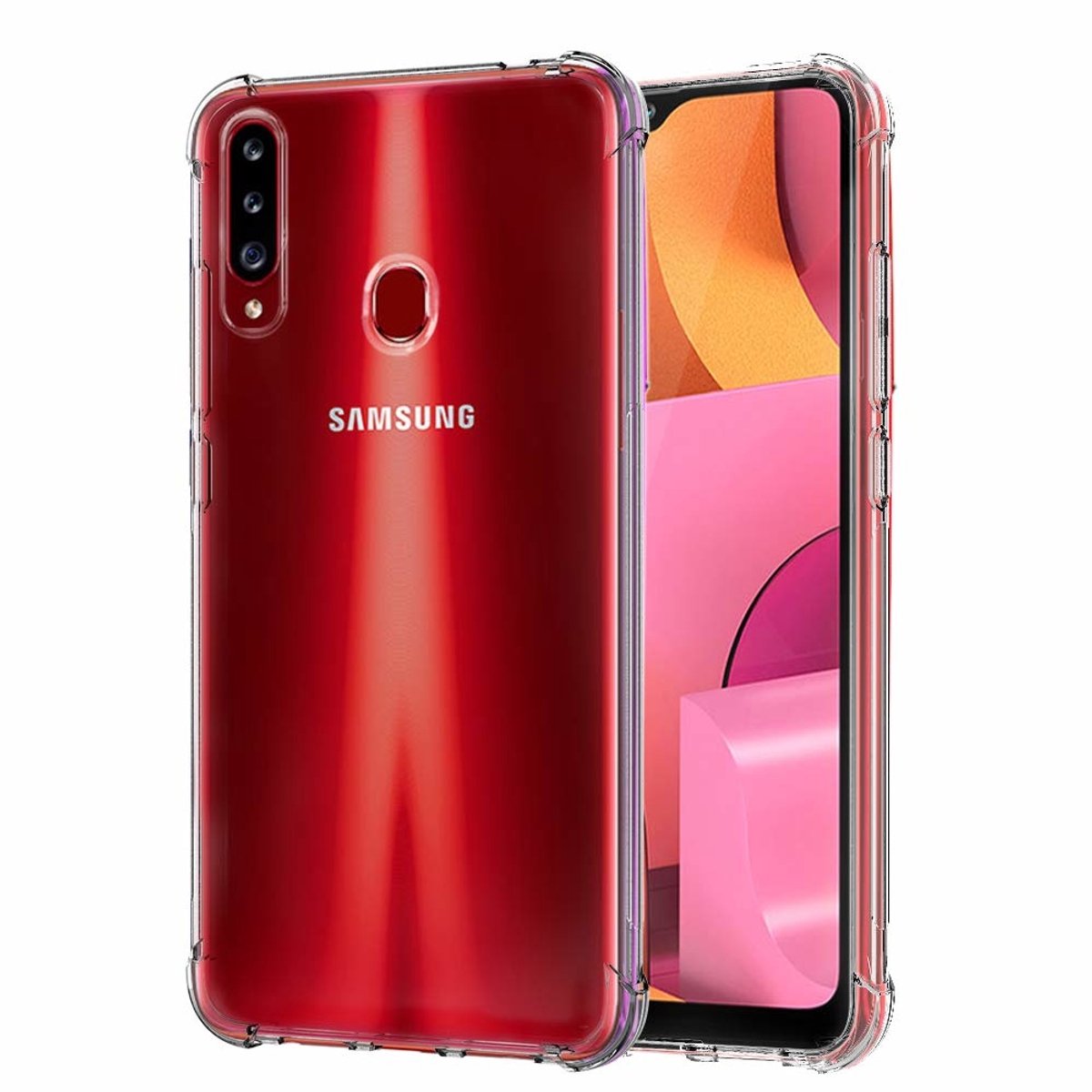 Samsung Galaxy A20s Anti Shock Hoesje -Transparant - van Bixb