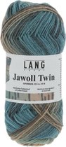 Lang Yarns Jawoll Twin 0513 Blauw Groen Mix