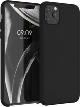 kwmobile telefoonhoesje voor Apple iPhone 11 Pro Max - Hoesje met siliconen coating - Smartphone case in zwart