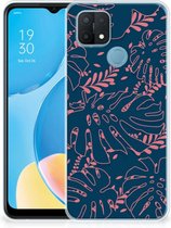 Telefoonhoesje OPPO A15 Silicone Back Cover Palm Leaves