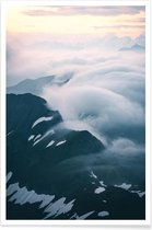 JUNIQE - Poster A Curtain of Clouds by @noberson -30x45 /Grijs & Wit