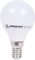 Benson Dimbare LED Lamp - 5 Watt - Warmwit 3000K - E14 - Bol Wit - 220-240 Volt