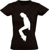 Michael Jackson Dames t-shirt | Zwart